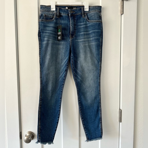 NWT! Kut From The Kloth high-rise fab ab Donna Ankle Skinny. Petite size 8 - Picture 4 of 10
